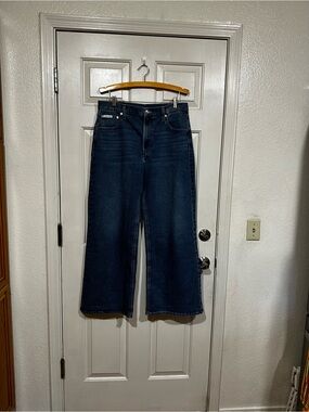 Calvin Klein Dark Blue Wide-Leg Jeans Size 32 X 32